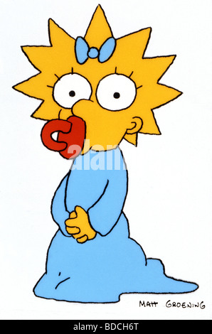 SIMPSONS - Maggie Simpson in the TCF TV animated series drawn by Matt Groening Stock Photo