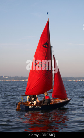Sea Soar Sailing around Poole Harbour at  Poole, Dorset UK in Summer Stock Photo