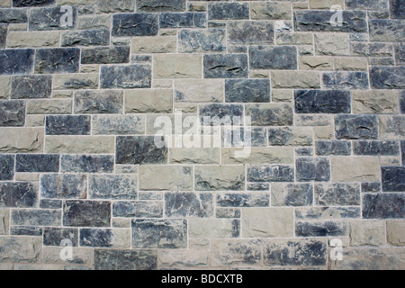 Grunge gray stone brick wall background pattern Stock Photo