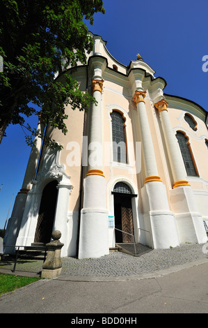 Wieskirche, Steingaden, District of Weilheim-Schongau, Bavaria, Germany Stock Photo