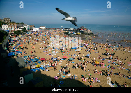 Ariel shot of broadstairs in kent england Stock Photo