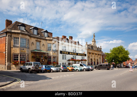 Devizes a market town in Wiltshire england UK Devizes market day stalls ...