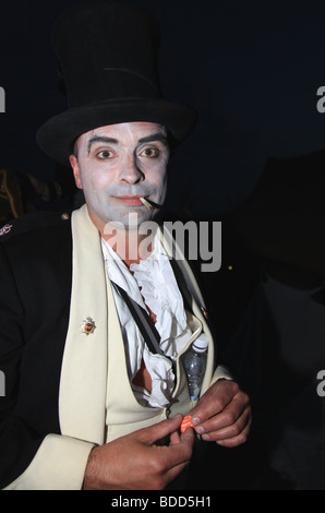 Glastonbury festival 2009 man in fancy dress Stock Photo