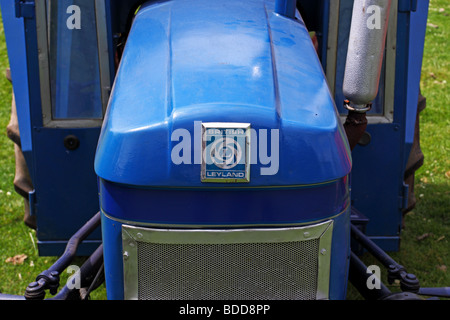 A British Leyland badge on the front of an old tractor Stock Photo