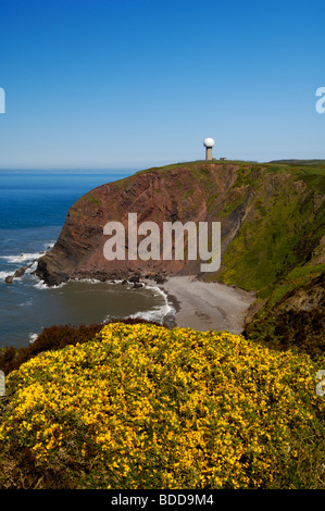 Barley Bay viewed from Hartland Point, Devon, England. Stock Photo