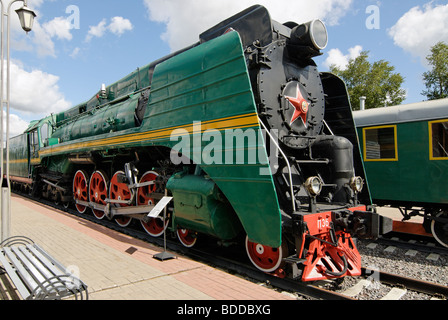 Soviet steam locomotive P36-0001. Built in 1950. Stock Photo