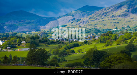 Llan Ffestiniog The Vale of Ffestiniog Gwynedd Wales Stock Photo