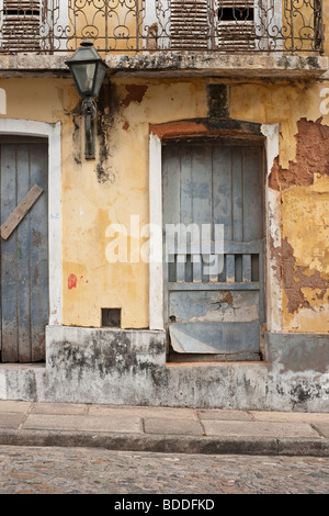 View of a typical house in São Luís, Brazil (Maranhão's capital) Stock Photo