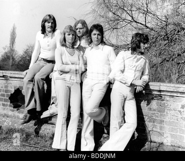 WINGS with Paul McCartney and Linda Eastman about 1976 Stock Photo