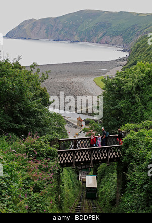 2665. Cliff Railway, Lynton, Devon Stock Photo