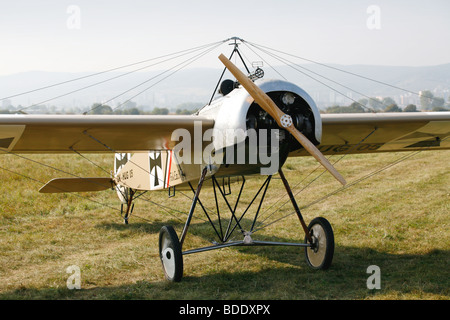 Replicas of historical airplanes from World War 1st. Stock Photo