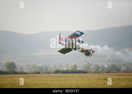 Replicas of historical airplanes from World War 1st. Stock Photo