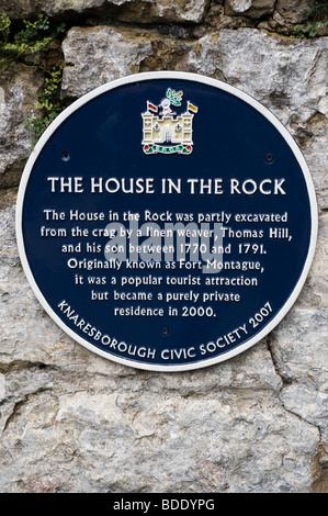 The house in the rock Knaresborough UK Stock Photo