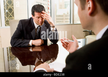 Professional Business Team attending a meeting in conference room Stock Photo