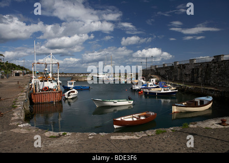 Carnlough harbour county antrim northern ireland uk Stock Photo