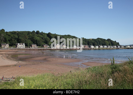 Kames Bay Beach on the east side of the town of Millport on the Island of Great Cumbrae in the Firth of Clyde Scotland UK Stock Photo