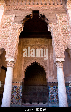 The Saadian Tombs in the Kasbah, the Medina, Marrakesh, Morocco, North Africa Stock Photo