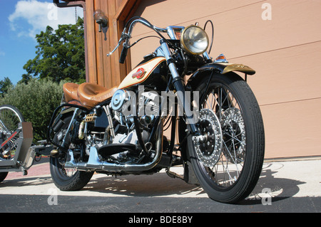 Harley Davidson Motorcycle Customized, Stock Photo
