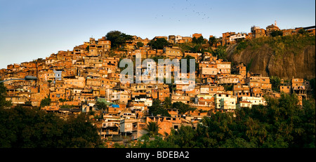 Panoramic view of Favela da Providencia in Rio de Janeiro. Brazil. Stock Photo