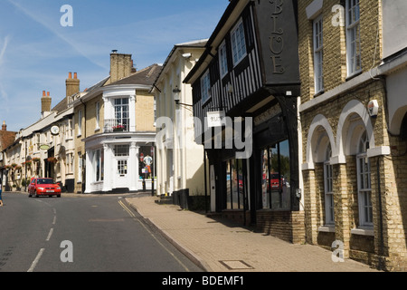 Saffron Walden Essex England. Bridge Street. Building is Saffron Hotel.  HOMER SYKES Stock Photo