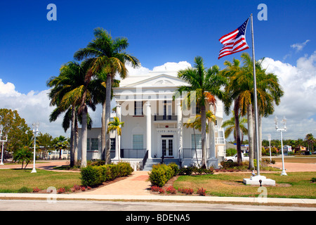 city hall at everglades city in florida in usa Stock Photo