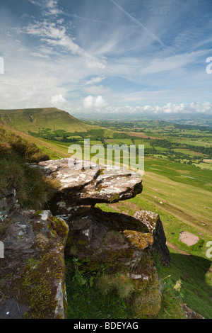 View from Hay Bluff towards Lord Hereford's Knob, Herefordshire, Uk Stock Photo