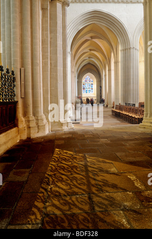 Inside treguier cathedral, Brittany, France Stock Photo
