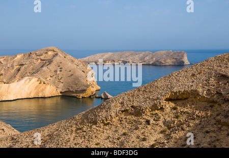 Barr Al Jissah area scenery in Muscat Oman in the Gulf of Oman Stock Photo