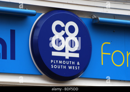 plymouth and south west co-op sign number 2756 Stock Photo