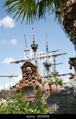 Pirate Ship at Disneyland Amusement Park in California USA Stock Photo ...