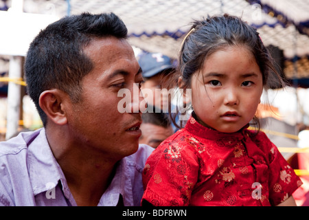 Tibetan Refugees In Bylakuppe Karnataka State India Stock Photo