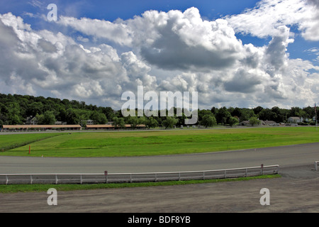 'Historic Track' harness racing track at the Harness Racing Museum and Hall of Fame, Goshen, NY Stock Photo