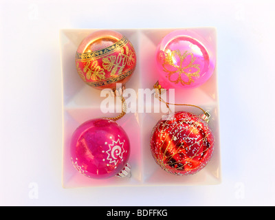 Christmas baubles Stock Photo