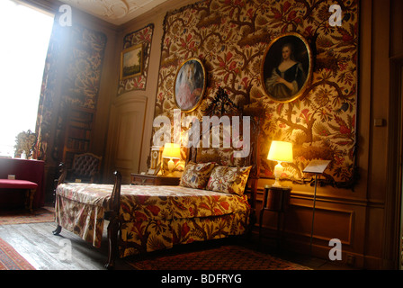 Bedchamber in a historic canal house, Museum van Loon, Keyzersgracht, Amsterdam, The Netherlands, Europe Stock Photo