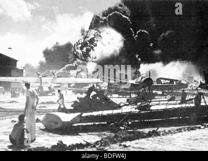 PEARL HARBOUR  Attack by Japan on the US base in Oahu, Hawaii on 7 December 1941 Stock Photo