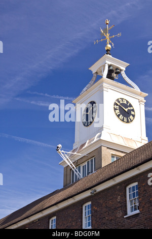 Clocktower Building Chatham Historic Dockyard Stock Photo