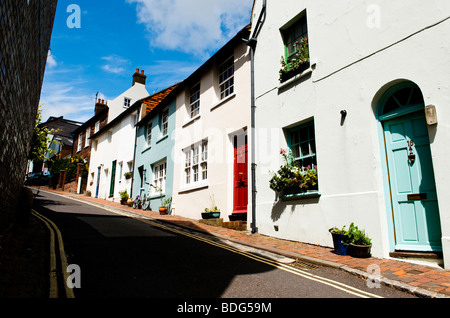 row of homes in England Stock Photo