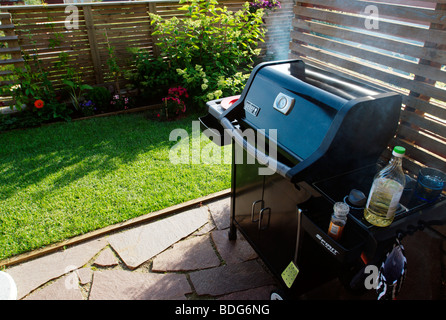 Backyard BBQ grill Stock Photo