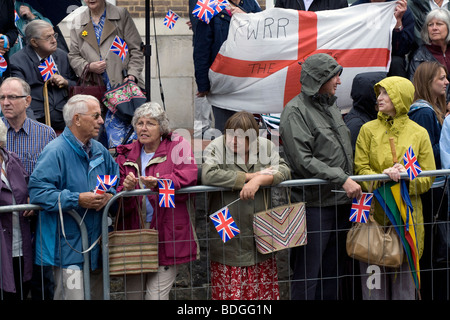 Princess of Wales Royal Regiment is welcomed home in Tunbridge Wells after their return from tours in Afghanistan and Iraq. Stock Photo