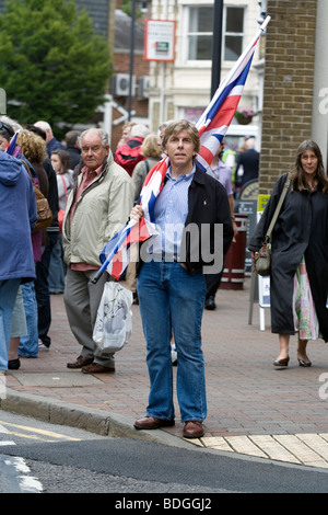 Princess of Wales Royal Regiment is welcomed home in Tunbridge Wells after their return from tours in Afghanistan and Iraq. Stock Photo