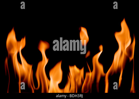 flame isolated on white Stock Photo