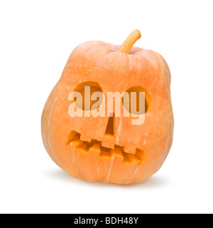 Halloween pumpkin isolated on white Stock Photo