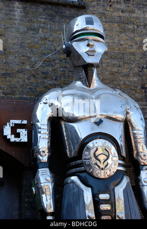 Large cyborg model / sculpture Stock Photo