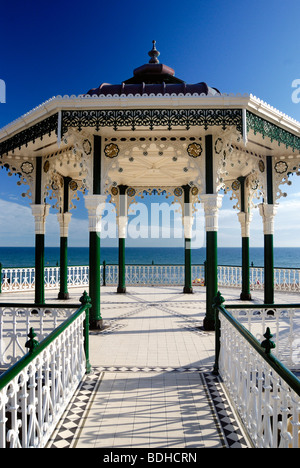 The restored seafront bandstand Brighton Stock Photo