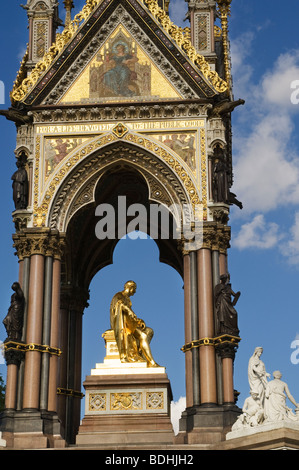 Detail of the Prince Albert Memorial in Hyde Park. Stock Photo