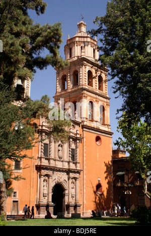 San Francisco Church and plaza in the city of San Luis Potosi, Mexico Stock Photo