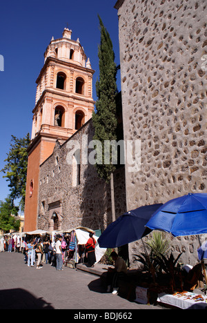 Handicrafts market in the Callejon de San Francisco in the city of San Luis  Potosi, Mexico Stock Photo