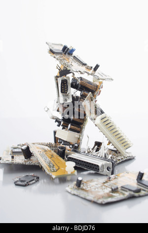 Close-Up of Computer Parts Stock Photo