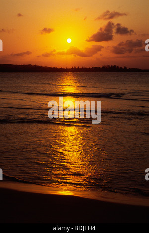 Seascape Sunset Stock Photo