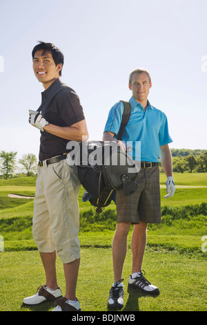Men on the Golf Course Stock Photo